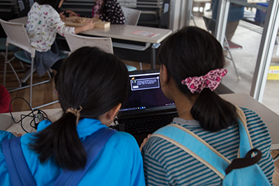 野田村ねまーるにて子供向けプログラミングコーナー開催